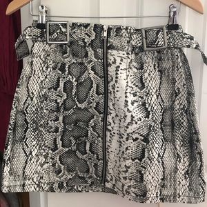 Snakeskin skirt